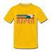 Aspen, Colorado Youth T-Shirt - Retro Mountain Youth Aspen Tee - sun yellow