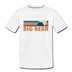 Big Bear, California Youth T-Shirt - Retro Mountain Youth Big Bear Tee - white