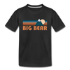 Big Bear, California Youth T-Shirt - Retro Mountain Youth Big Bear Tee - black
