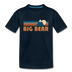 Big Bear, California Youth T-Shirt - Retro Mountain Youth Big Bear Tee - deep navy