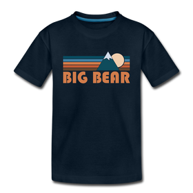 Big Bear, California Youth T-Shirt - Retro Mountain Youth Big Bear Tee