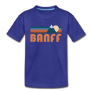 Banff, Canada Youth T-Shirt - Retro Mountain Youth Banff Tee - royal blue