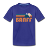 Banff, Canada Youth T-Shirt - Retro Mountain Youth Banff Tee - royal blue