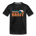 Banff, Canada Youth T-Shirt - Retro Mountain Youth Banff Tee - charcoal gray
