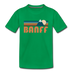 Banff, Canada Youth T-Shirt - Retro Mountain Youth Banff Tee - kelly green