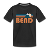 Bend, Oregon Youth T-Shirt - Retro Mountain Youth Bend Tee - black