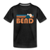 Bend, Oregon Youth T-Shirt - Retro Mountain Youth Bend Tee - charcoal gray