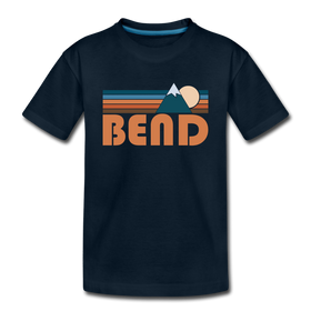 Bend, Oregon Youth T-Shirt - Retro Mountain Youth Bend Tee