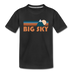 Big Sky, Montana Youth T-Shirt - Retro Mountain Youth Big Sky Tee - black