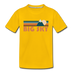 Big Sky, Montana Youth T-Shirt - Retro Mountain Youth Big Sky Tee - sun yellow