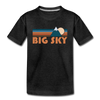 Big Sky, Montana Youth T-Shirt - Retro Mountain Youth Big Sky Tee