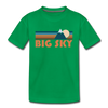 Big Sky, Montana Youth T-Shirt - Retro Mountain Youth Big Sky Tee