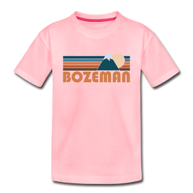 Bozeman, Montana Youth T-Shirt - Retro Mountain Youth Bozeman Tee