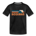 Bozeman, Montana Youth T-Shirt - Retro Mountain Youth Bozeman Tee - charcoal gray