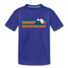 Breckenridge, Colorado Youth T-Shirt - Retro Mountain Youth Breckenridge Tee - royal blue