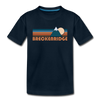 Breckenridge, Colorado Youth T-Shirt - Retro Mountain Youth Breckenridge Tee - deep navy