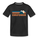 California Youth T-Shirt - Retro Mountain Youth California Tee - black