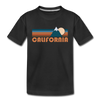 California Youth T-Shirt - Retro Mountain Youth California Tee - black