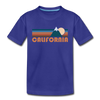 California Youth T-Shirt - Retro Mountain Youth California Tee - royal blue