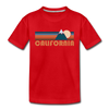 California Youth T-Shirt - Retro Mountain Youth California Tee - red
