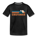 California Youth T-Shirt - Retro Mountain Youth California Tee - charcoal gray