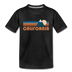 California Youth T-Shirt - Retro Mountain Youth California Tee - charcoal gray