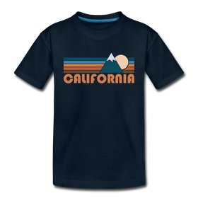 California Youth T-Shirt - Retro Mountain Youth California Tee