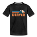 Denver, Colorado Youth T-Shirt - Retro Mountain Youth Denver Tee - charcoal gray