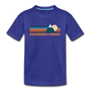 Colorado Springs, Colorado Youth T-Shirt - Retro Mountain Youth Colorado Springs Tee - royal blue