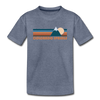 Colorado Springs, Colorado Youth T-Shirt - Retro Mountain Youth Colorado Springs Tee - heather blue