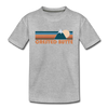 Crested Butte, Colorado Youth T-Shirt - Retro Mountain Youth Crested Butte Tee - heather gray