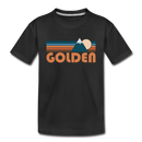 Golden, Colorado Youth T-Shirt - Retro Mountain Youth Golden Tee - black