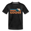 Golden, Colorado Youth T-Shirt - Retro Mountain Youth Golden Tee - charcoal gray
