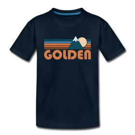 Golden, Colorado Youth T-Shirt - Retro Mountain Youth Golden Tee