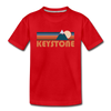 Keystone, Colorado Youth T-Shirt - Retro Mountain Youth Keystone Tee - red