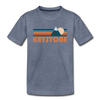 Keystone, Colorado Youth T-Shirt - Retro Mountain Youth Keystone Tee - heather blue