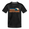 Keystone, Colorado Youth T-Shirt - Retro Mountain Youth Keystone Tee - charcoal gray