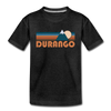 Durango, Colorado Youth T-Shirt - Retro Mountain Youth Durango Tee - charcoal gray