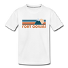 Fort Collins, Colorado Youth T-Shirt - Retro Mountain Youth Fort Collins Tee - white