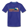Fort Collins, Colorado Youth T-Shirt - Retro Mountain Youth Fort Collins Tee - royal blue