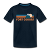 Fort Collins, Colorado Youth T-Shirt - Retro Mountain Youth Fort Collins Tee - deep navy