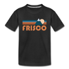 Frisco, Colorado Youth T-Shirt - Retro Mountain Youth Frisco Tee - black