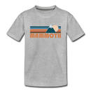 Mammoth, California Youth T-Shirt - Retro Mountain Youth Mammoth Tee - heather gray