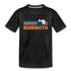 Mammoth, California Youth T-Shirt - Retro Mountain Youth Mammoth Tee - charcoal gray