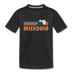 Missoula, Montana Youth T-Shirt - Retro Mountain Youth Missoula Tee - black