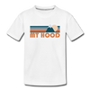 Mount Hood, Oregon Youth T-Shirt - Retro Mountain Youth Mount Hood Tee - white