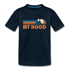 Mount Hood, Oregon Youth T-Shirt - Retro Mountain Youth Mount Hood Tee