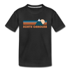 North Carolina Youth T-Shirt - Retro Mountain Youth North Carolina Tee - black