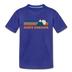 North Carolina Youth T-Shirt - Retro Mountain Youth North Carolina Tee - royal blue