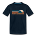 North Carolina Youth T-Shirt - Retro Mountain Youth North Carolina Tee - deep navy